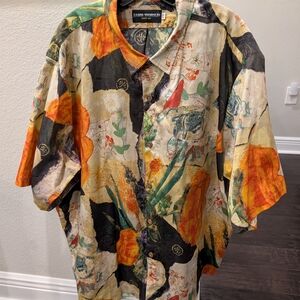 Vintage Jams World "Ginseng" Men's Surf Line Hawaii Shirt